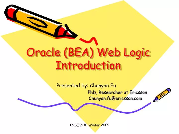 oracle bea web logic introduction