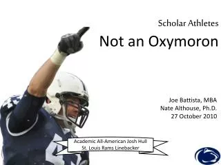 Scholar Athletes Not an Oxymoron