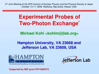 Experimental Probes of Two-Photon Exchange *
