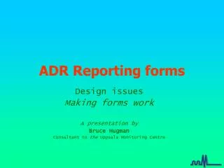 ADR Reporting forms