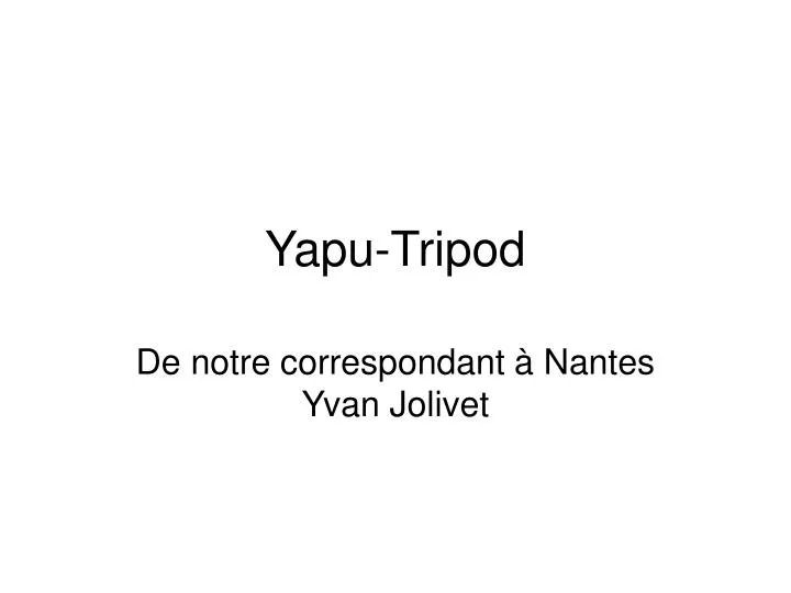 yapu tripod