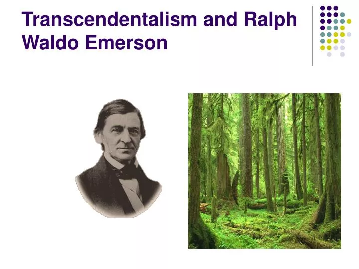 transcendentalism nature emerson
