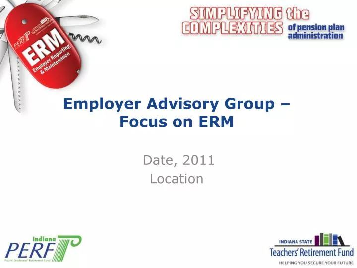 employer advisory group focus on erm