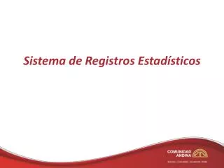 sistema de registros estad sticos
