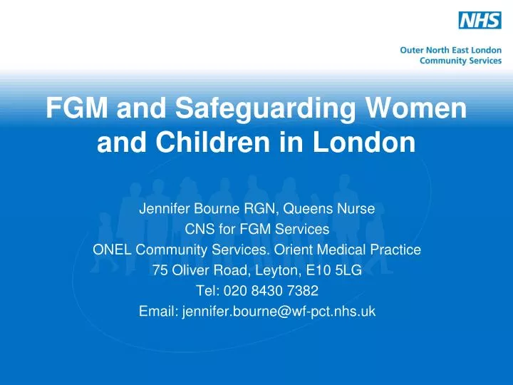 fgm and safeguarding women and children in london