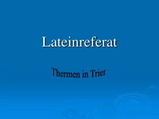 Lateinreferat