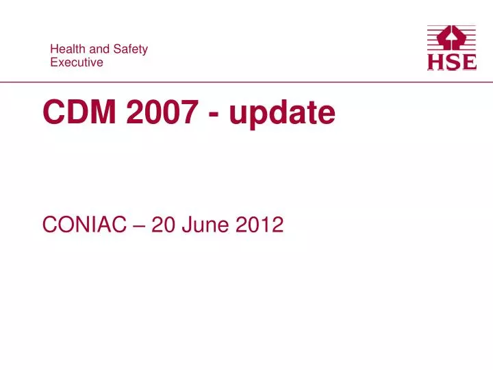 cdm 2007 update