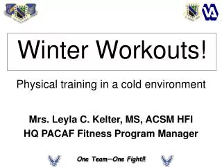 Winter Workouts!
