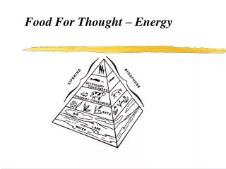 Food For Thought – Energy