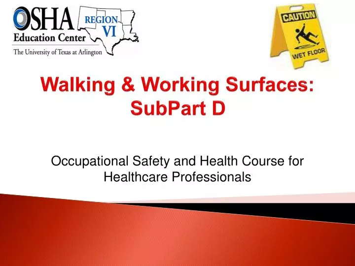 walking working surfaces subpart d