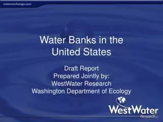 Water Banks in the United States