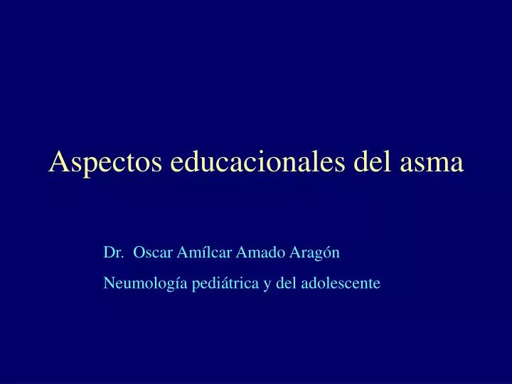 aspectos educacionales del asma