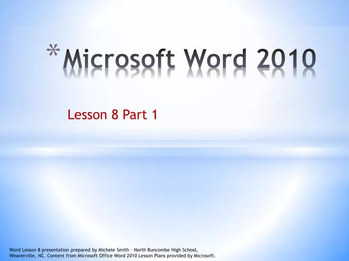 microsoft word 2010