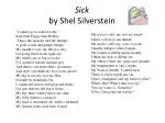 Sick by Shel Silverstein