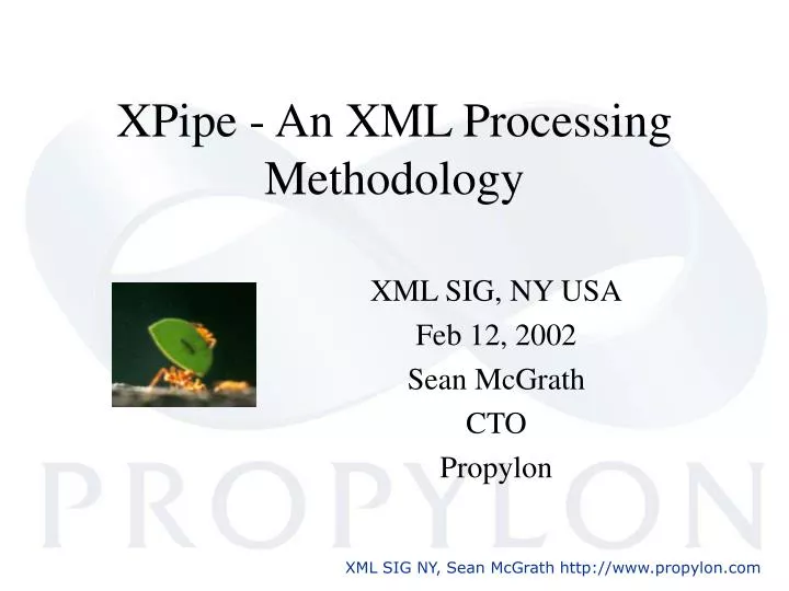 xpipe an xml processing methodology