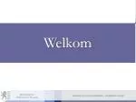 Welkom - slide 1