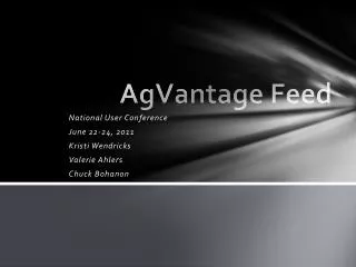 AgVantage Feed