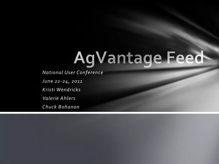agvantage feed