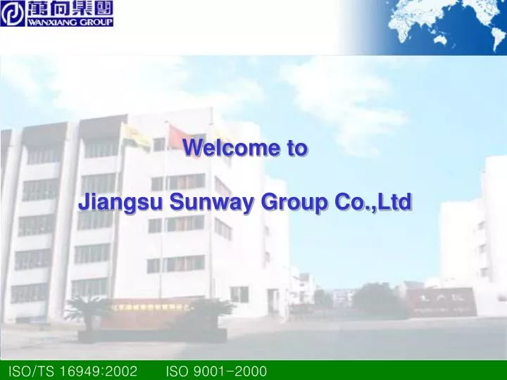 welcome to jiangsu sunway group co ltd