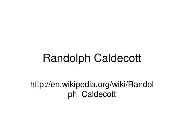 randolph caldecott
