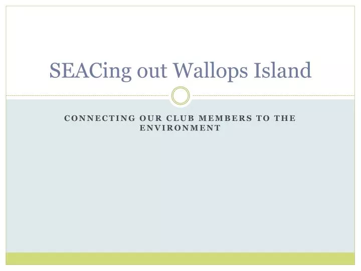 seacing out wallops island