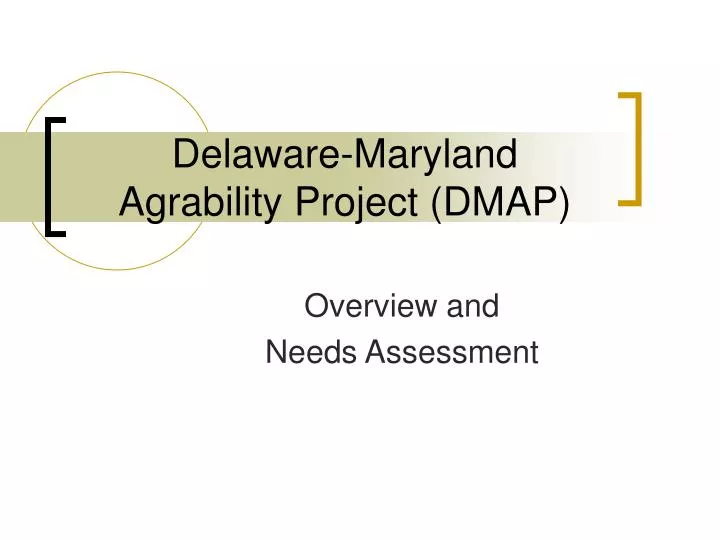 delaware maryland agrability project dmap