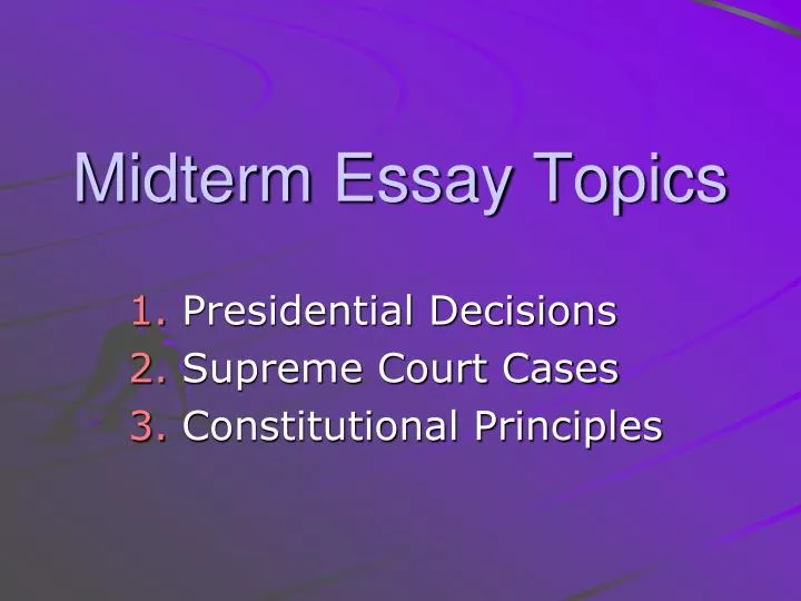 midterm essay topics