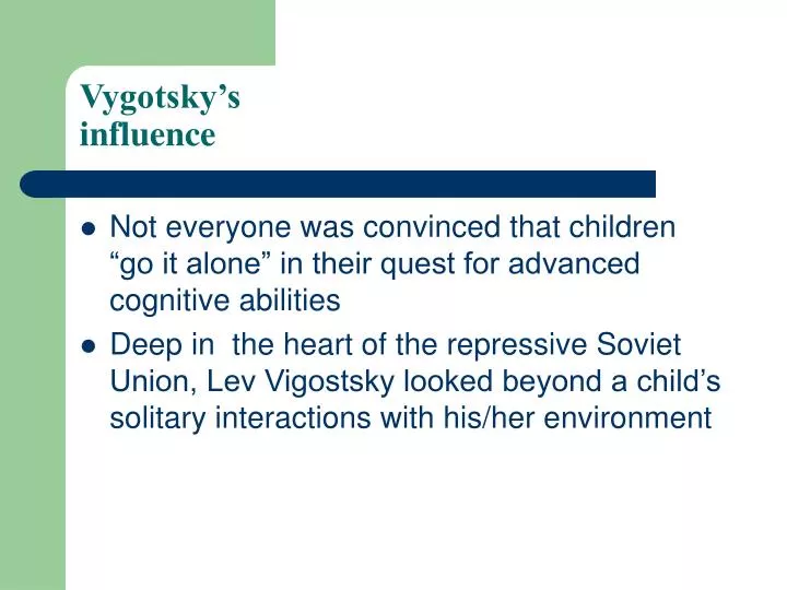 vygotsky s influence