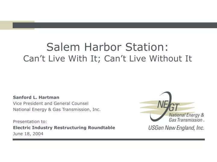 salem harbor station can t live with it can t live without it
