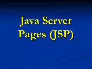 java server pages jsp