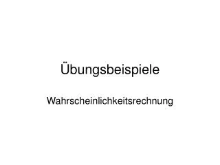 bungsbeispiele