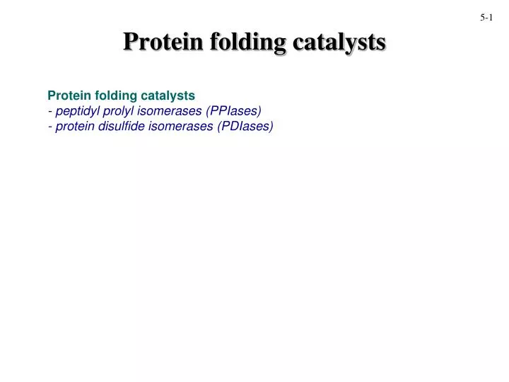 protein folding catalysts