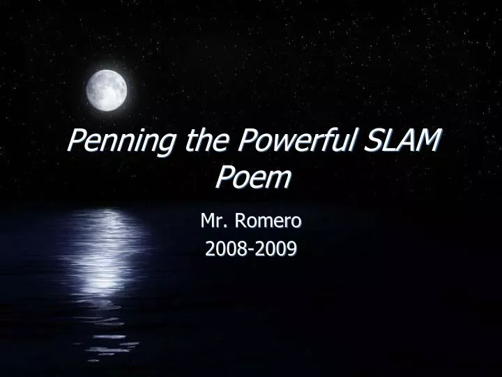 penning the powerful slam poem