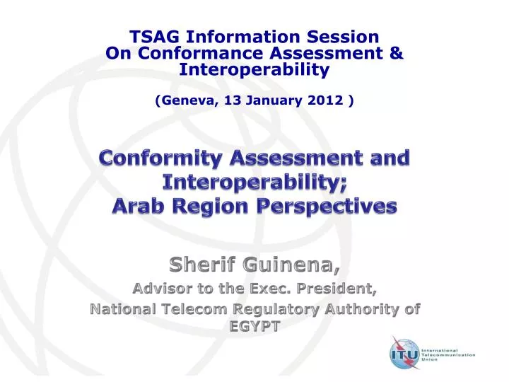 conformity assessment and interoperability arab region perspectives