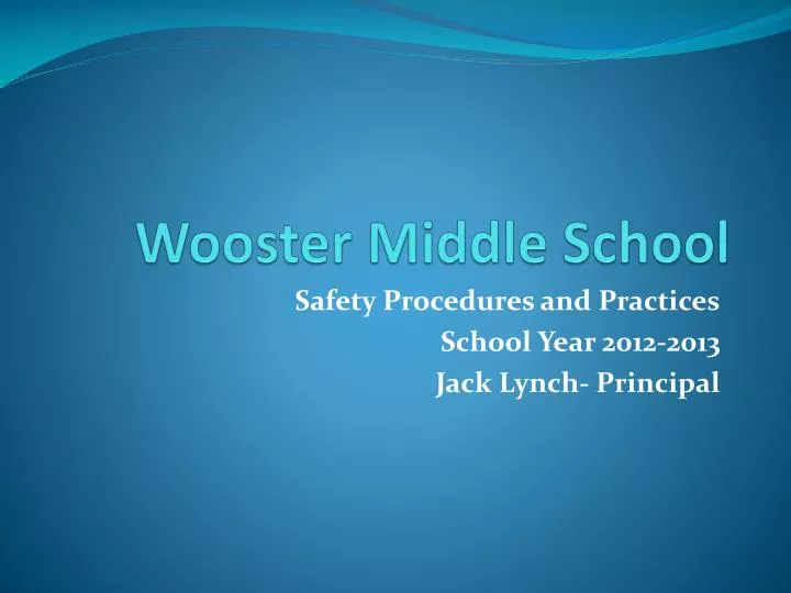 wooster middle school