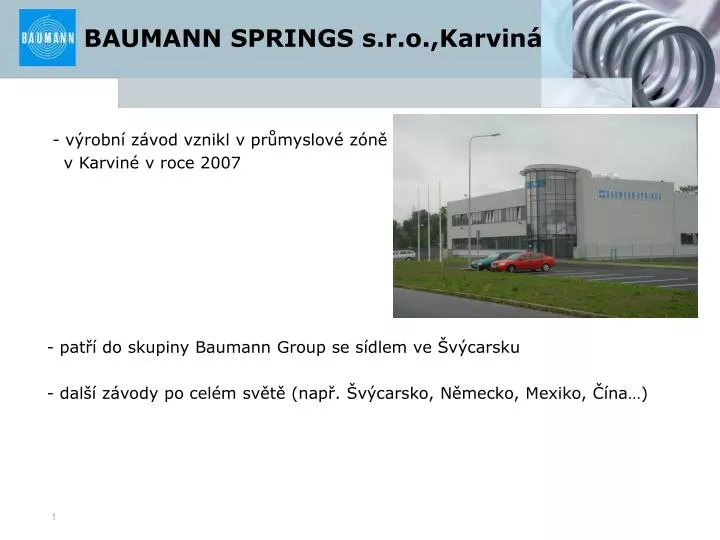 baumann springs s r o karvin