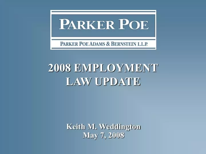 2008 employment law update