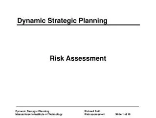 Risk Assessment