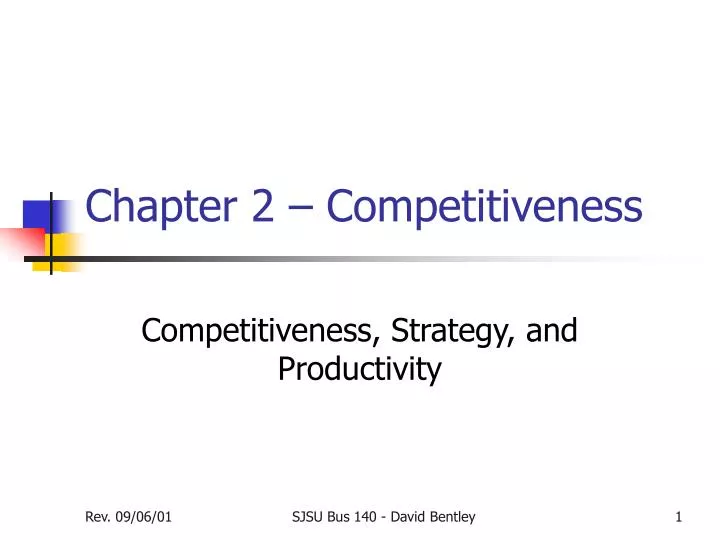 chapter 2 competitiveness