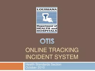 Online Tracking Incident System