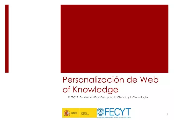 personalizaci n de web of knowledge