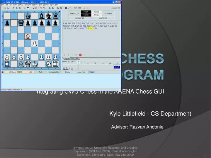 integrating cwu chess in the arena chess gui