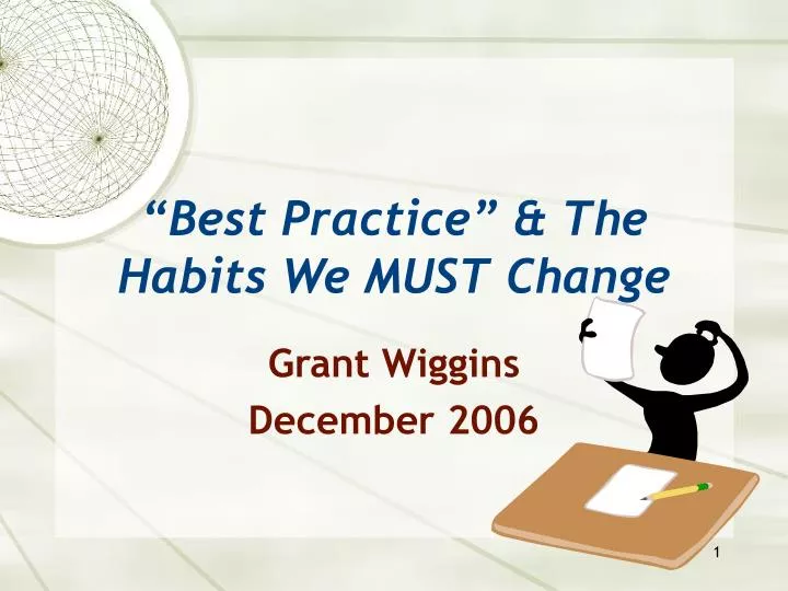 best practice the habits we must change