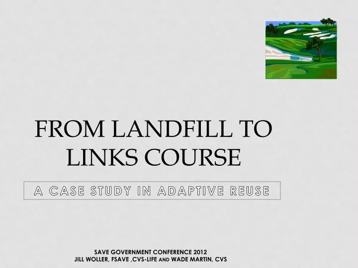 from landfill to links course