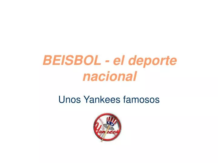 beisbol el deporte nacional