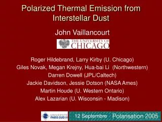 Polarized Thermal Emission from Interstellar Dust