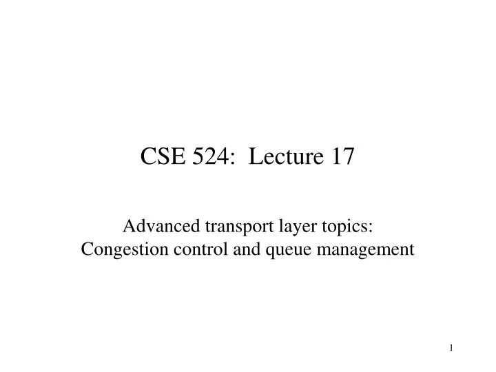 cse 524 lecture 17