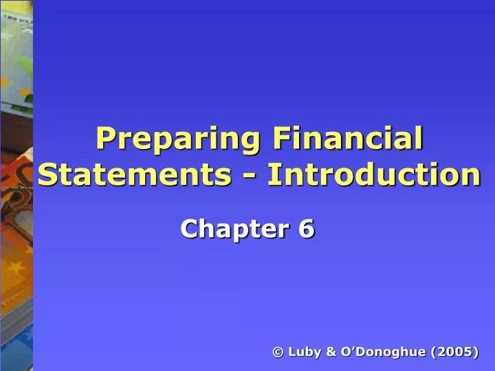 preparing financial statements introduction