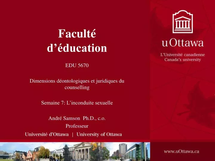 facult d ducation