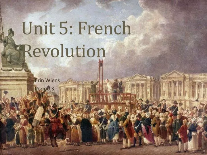 unit 5 french revolution